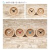 KATOMOKU muku mini clock km-26 round black wood beach