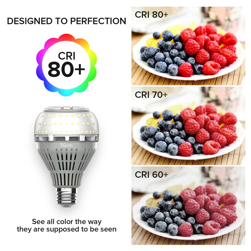 SANSI 2 Pack LED Light Bulb 27W 250W Equiv. 4000lm