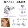 Sanfenly 6 Pairs 925 Sterling Silver Kids Earrings for Girls