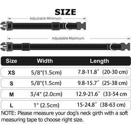 YLrank Valentine's Day Dog Collars, Heart Pattern Adjustable Dog Collar for Small Medium Large Dogs Boys Girls Male Female Dog Pet Collar(Heart,XS)