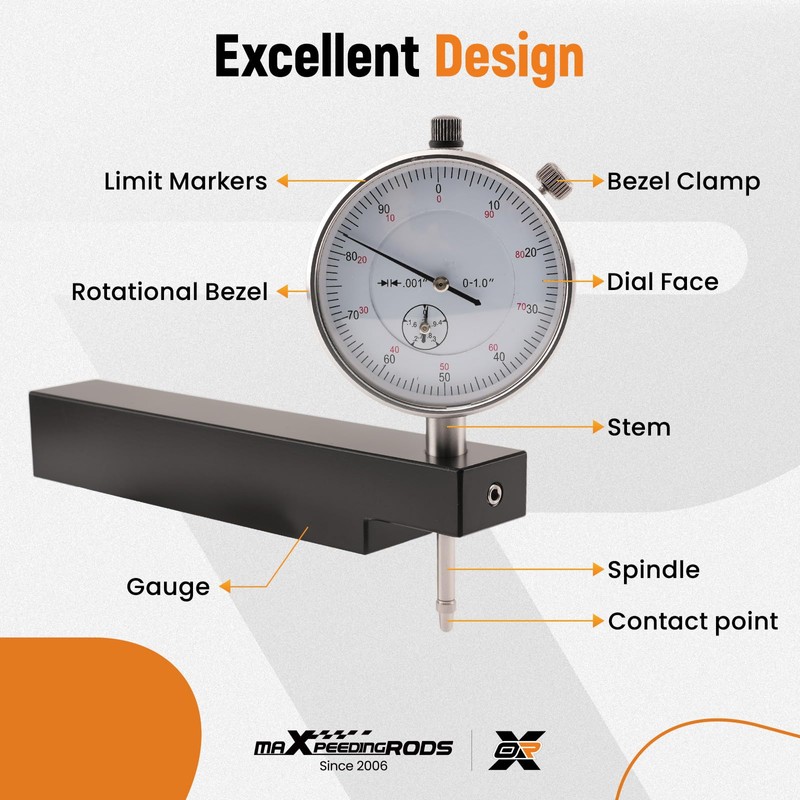 maXpeedingrods 6434 Sleeve Height and Counter Bore Gauge for All