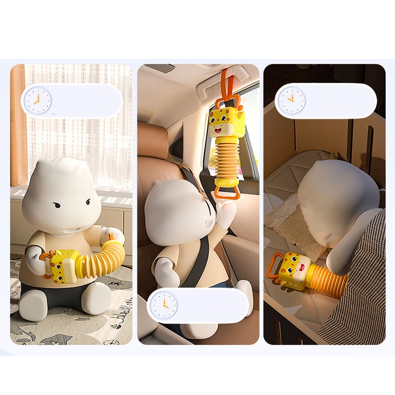 Kids Accordion Toy Giraffe Shaped Grip Design Button Music Educational