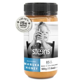 Steens Manuka Honey - MGO 85+ - Pure & Raw 100% Certified multifloral Manuka Honey - Bottled and Sealed in New Zealand-17.6oz
