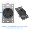 JORINDO 2pcs NEMA TT-30R,Industrial Power Wall RV Receptacle 30Amp 125V