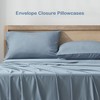 Andency Grayish Blue King Size Sheets Set, 100% Viscose Derived
