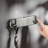 flintronic Wall Mounted Floating Rack with 3 Hooks, Foldable Suction