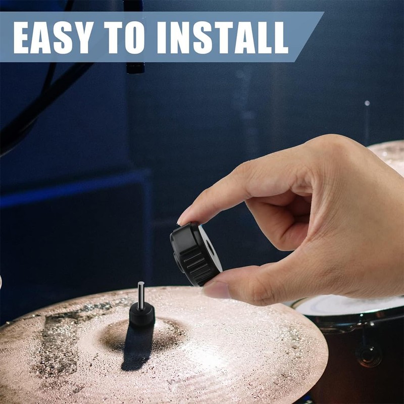 Pack of 6 Cymbal Nuts, Professional Cymbal Quick Release Cap,
