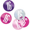 Unique 83849 Pink Number 16" Cutout Confetti-5 oz 1 Pack,
