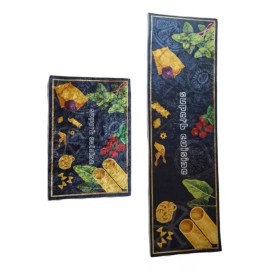 CM Juego De Tapetes Cocina + Tapetes Ducha Antideslizantes