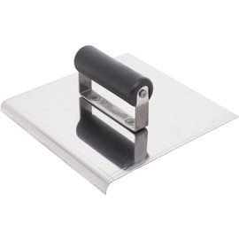 QLT By MARSHALLTOWN CE529SP 8-Inch x 8-Inch Stainless Steel Edger; 1/2-Inch Radius, 5/8-Inch Lip-Plastic Handle