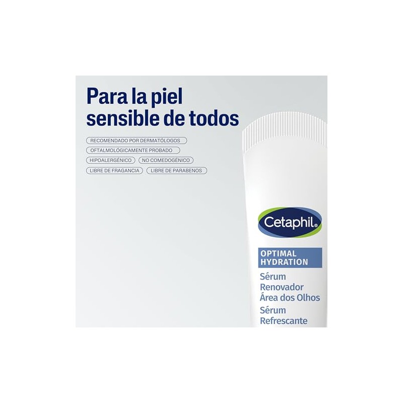 Cetaphil Optimal Hydration Sérum Ojos Ácido Hialurónico Piel Sensible 15