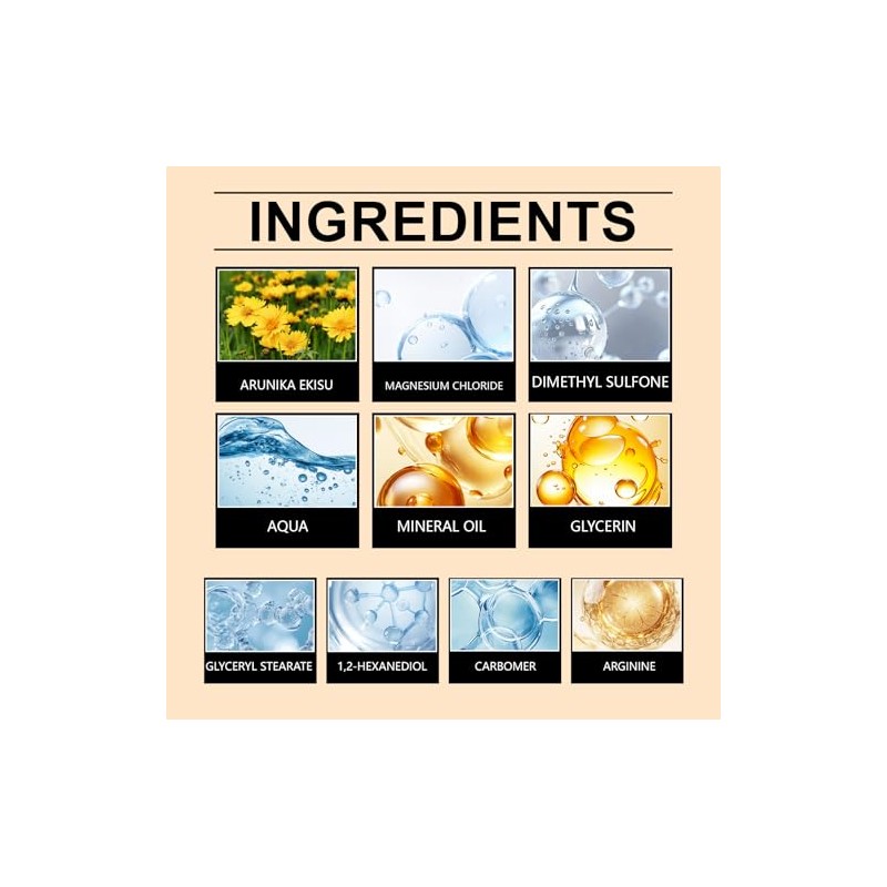 Nerve Relief Magnesium Cream with MSM & Arnica, Soothes Nerves