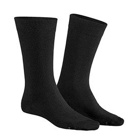 Hudson Men's Relax Cotton Dry Calf Socks, Black (Black 0005), 9/11 (Manufacturer size: 43/46)