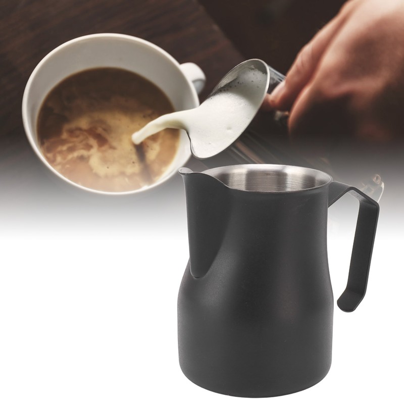 Milk Pitcher Cup 304 Stainless Steel Spout Mouth Scale Coffee