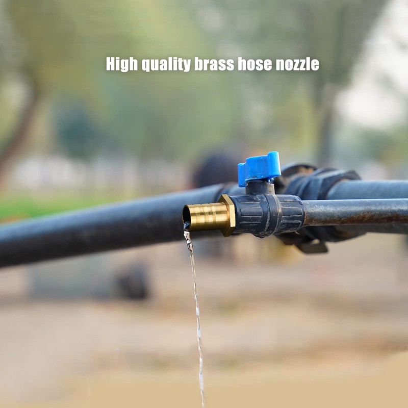 Drado Brass Hose Nozzle Brass Hose Connection Plug Adapter 3/4