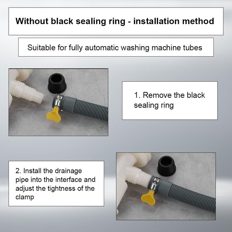 Washing Machine Drain Double Connection, Washing Machine Drain Adapter, with