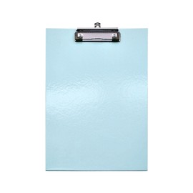 Pastel A4 Clipboard with Metal Clip & Pen Holder – Assorted Colours – 32 x 22cm Writing Board for Home, School & Office (Blue, one Size)