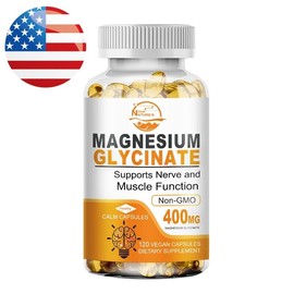 Magnesium Glycinate 400mg With Vitamin D3 B6 Improved Sleep 120 Capsules
