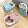 Home spa foot spa, foldable foot bath, foot spa, acupressure foot bath blue