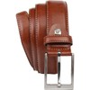 LINDENMANN Men's Leather Belt, 35 mm Wide, Full Leather Belt,