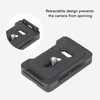 Adjustable Quick Release Plate with Anti Twist Clamp Tripod Adapter