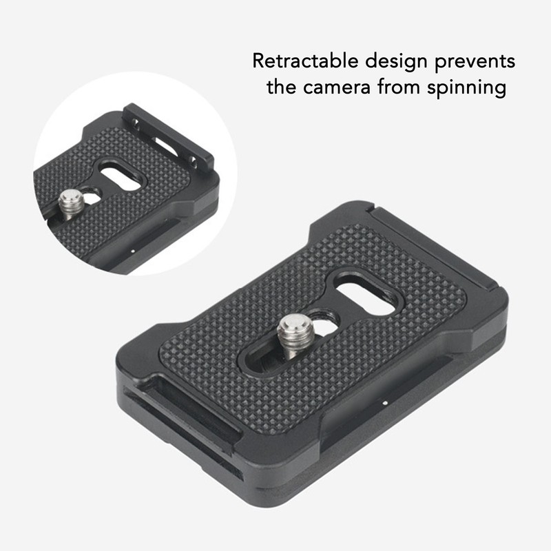 Adjustable Quick Release Plate with Anti Twist Clamp Tripod Adapter