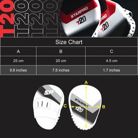Starpro Boxing Pads – Ventilated Hook & Jab Training Mitts for Muay Thai Kickboxing MMA