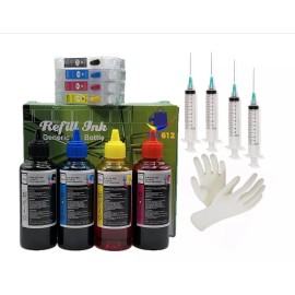 PRINTERWORLD Refillable Ink Cartridge 212 XL+400ml Ink Compatible With Epson XP-4100 XP-4105