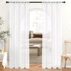 MRTREES Sheer Curtains for Living Room, Long Curtains 84 Inch