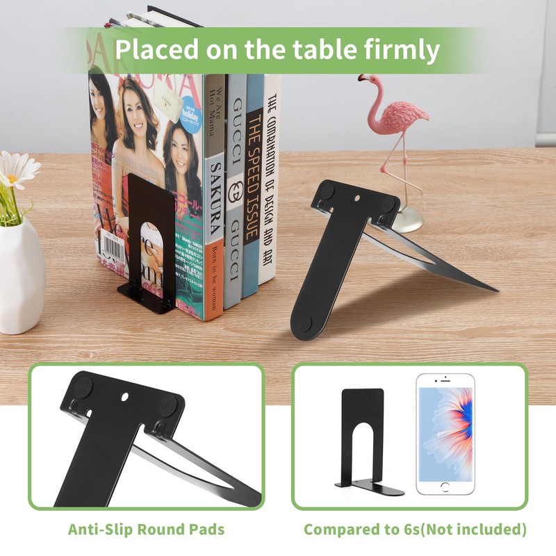 6 Pairs of Bookends, Bookends, Bookends, Metal, Book Holder, Suitable