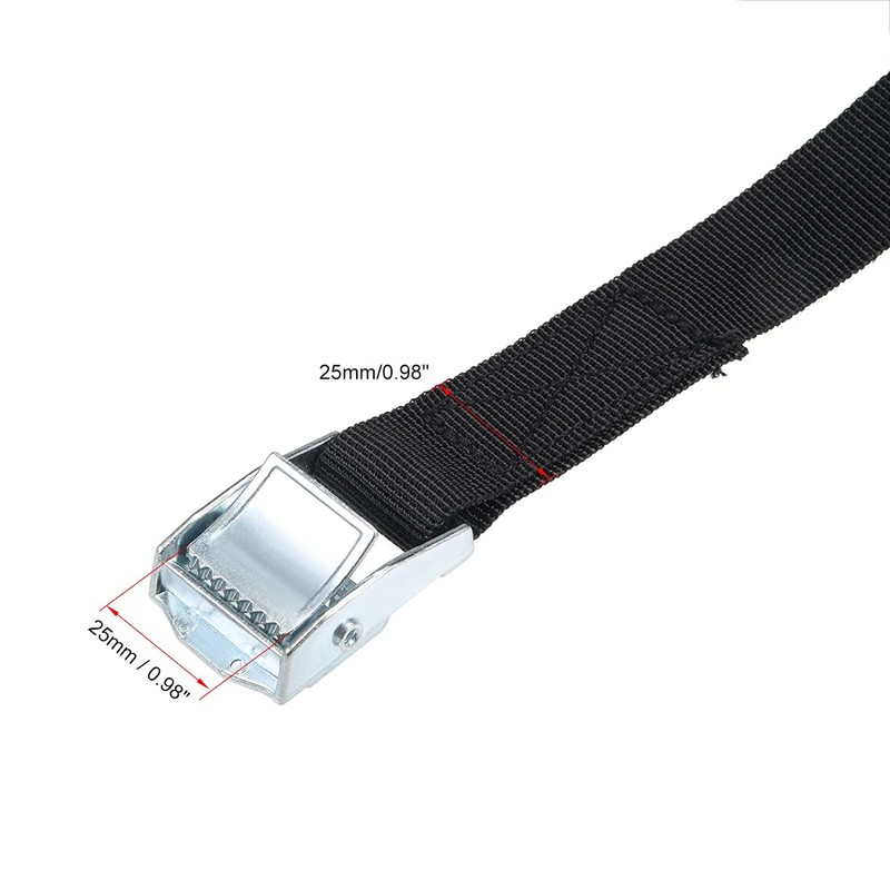 sourcing map Tie Down Strap Cam Buckle Lashing Strap 1"