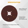 Dyna-Living 50Pcs 115mm Fibre Sanding Disc for Sanding & Grinding
