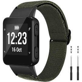 NotoCity for Garmin Forerunner 35 Strap, Elastic Braided Solo Loop Replacement Watch Strap for Garmin Forerunner 35