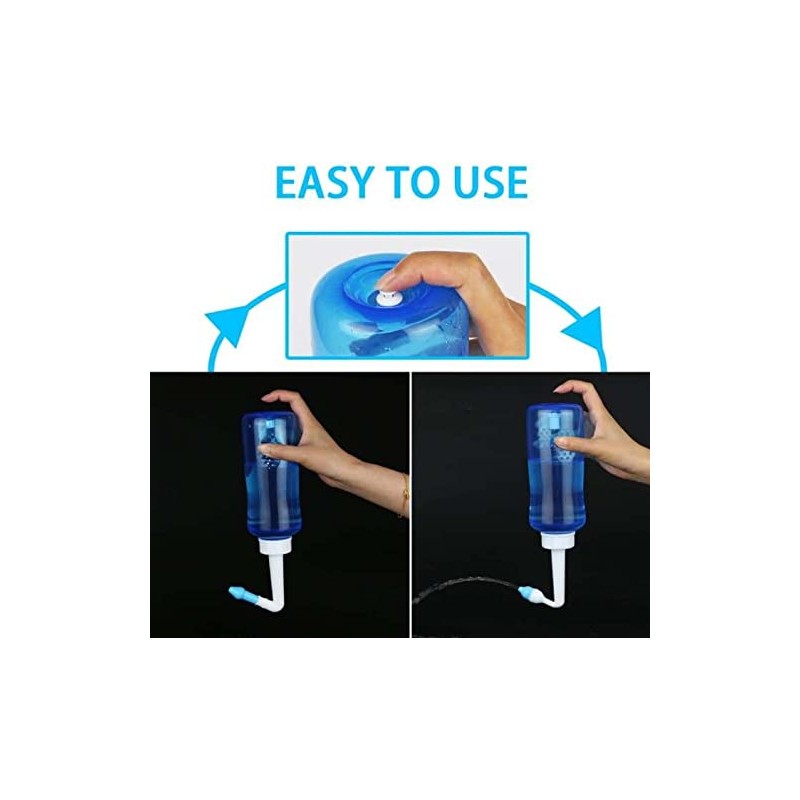 500ml Botella de lavado.Sobres de enjuague nasal. (500ml Botella (azul))