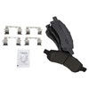 TRQ Front Semi-Metallic Brake Pad & Coated Rotor Kit Compatible