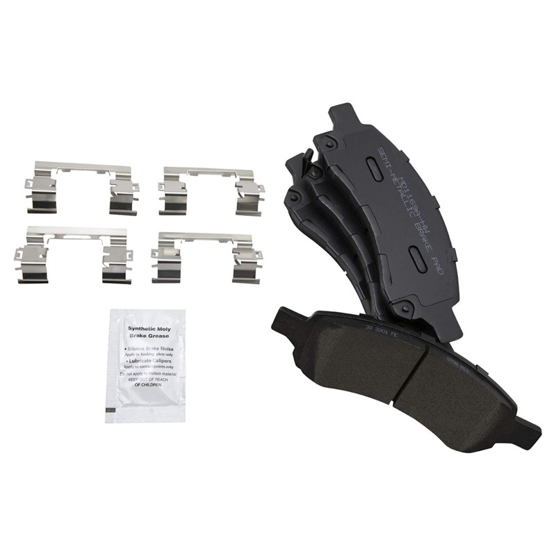 TRQ Front Semi-Metallic Brake Pad & Coated Rotor Kit Compatible