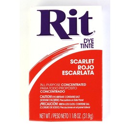 Rit Dye Powder Dye, 1-1/8 oz, Scarlet Red, by Rit Dye