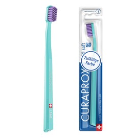 Curaprox Cepillo de dientes CS 1560 Soft - Cepillo de dientes manual para adultos con cerdas 1560 Soft CUREN - Color aleatorio