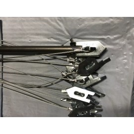 wolf creek wolf fang 1 Dozen WOLF FANG ANCHORS w/ 15" CABLE & 1 HD DRIVER, trapping stakes, traps