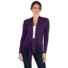 Simlu Lightweight Plum Cardigans for Women Reg and Plus Size Light Cardigans for Women Summer Long Sleeves, XX-Large