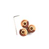 Ogdni 3pcs Wood Guitar Knobs Bass Dome Knobs Audio Knob