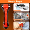Car Window Breaker Hammer and Seat Belt Cutter 2-in-1, Emergency
