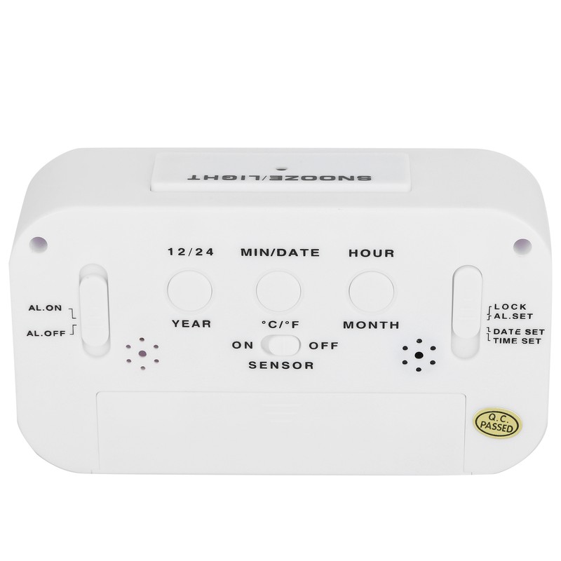 LCD Electronic Clock Large Screen Mute Smart Time Temperature Display