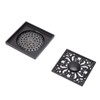 Floor Drain Quadrate Antique European Style Copper Stainless Steel Odor