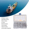 75Pcs Stainless Steel Threaded Inserts Nuts Assortment Tool Kit for