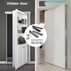 Hidden Door Hinge Pivot Hardware 360 Degree Rotation Murphy Bookcase,