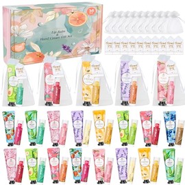 36 juegos de regalos a granel para mujeres, loción de crema de manos y bálsamo labial a granel con bolsas de organza, recuerdos de boda de novia, regalos de baby shower para invitados, regalos de agradecimiento al profesor, regalos del día de la madre