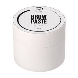 Eyebrow Mapping Set with 30m White Mapping Thread, 15g White Eyebrow Paste + 2 Eyebrow Brush Set, White Eyebrow Mapping Pen, Pen Shaper and Blades, 20 Mapping Ruler Stencils