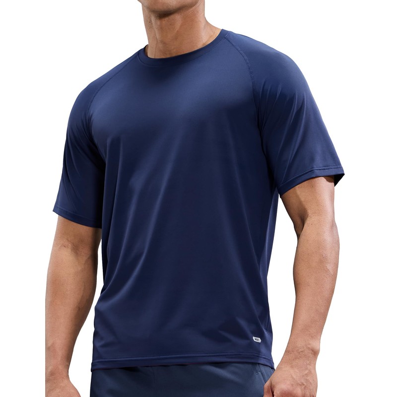 MIER Quick Dry Shirts for Men Workout Athletic Running Tee