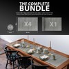 ZENO Placemats Table Mats | 9 Piece Set with 4